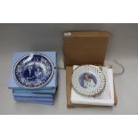 A selection of Wedgwood commemorative plates including  various commissioned by The Daily Mail -