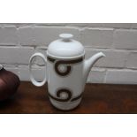 A Rosenthal studio line coffee pot by Ambrogio Pozzi,