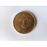 A 1oz gold Krugerrand 1974