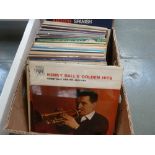 Two boxes of records, mainly Jazz, Kenny Balls Golden Hits,
