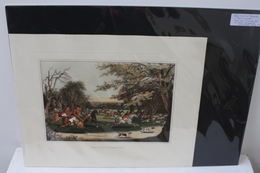 After Pollard 'His Majesty King George III returing from Hunting' engraved by M. - Image 3 of 4