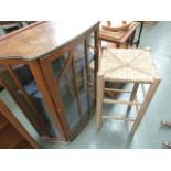 An Art Deco walnut display cabinet,