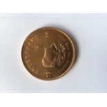 A 1oz gold Krugerrand 1974