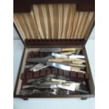 A mixed lot of silver plated and stainless steel flatware,