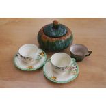 A quantity of china to include a New Hall Hanley part tea set,