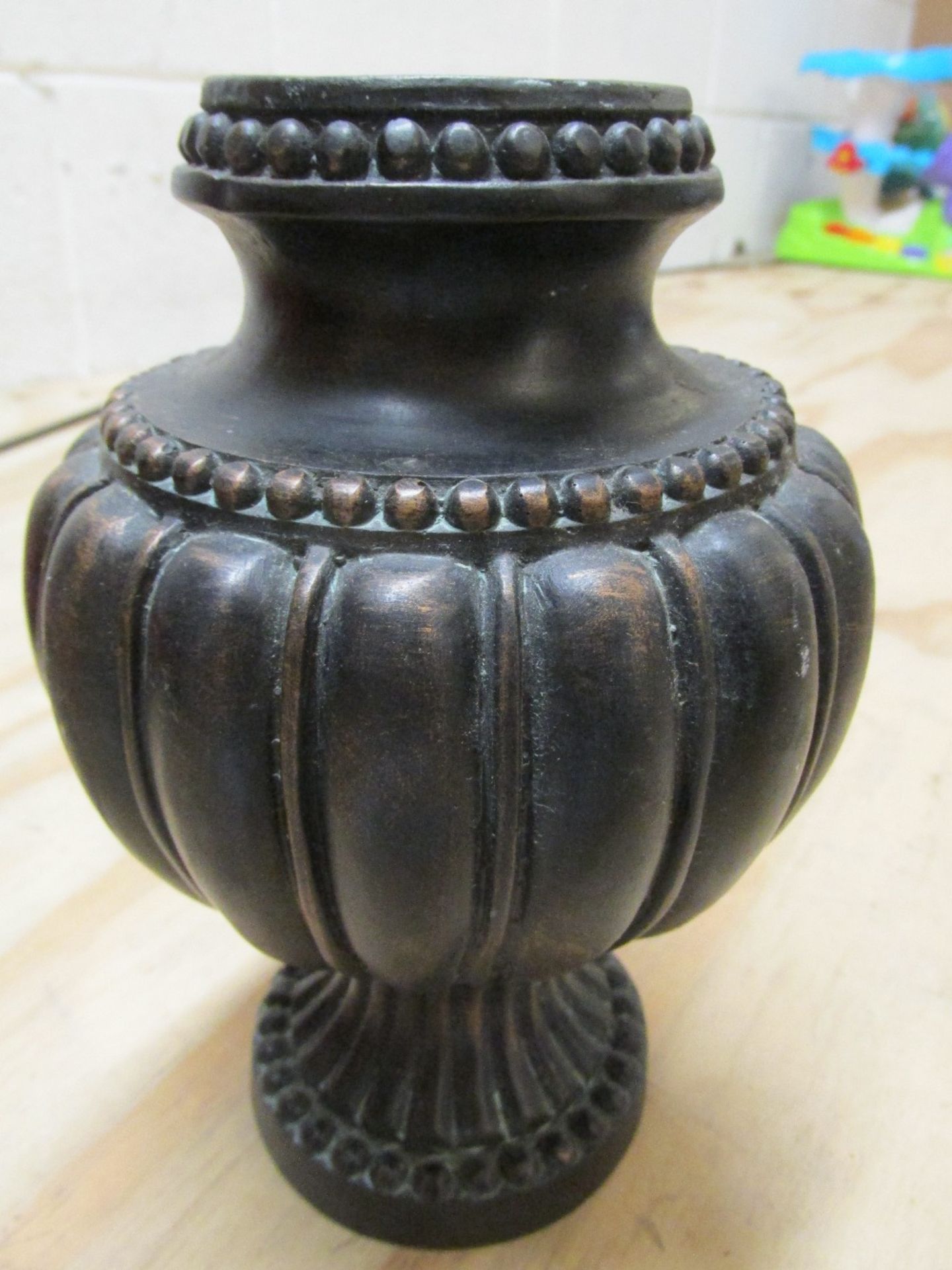 Decorative Wooden Vase Stamped GFG 126
