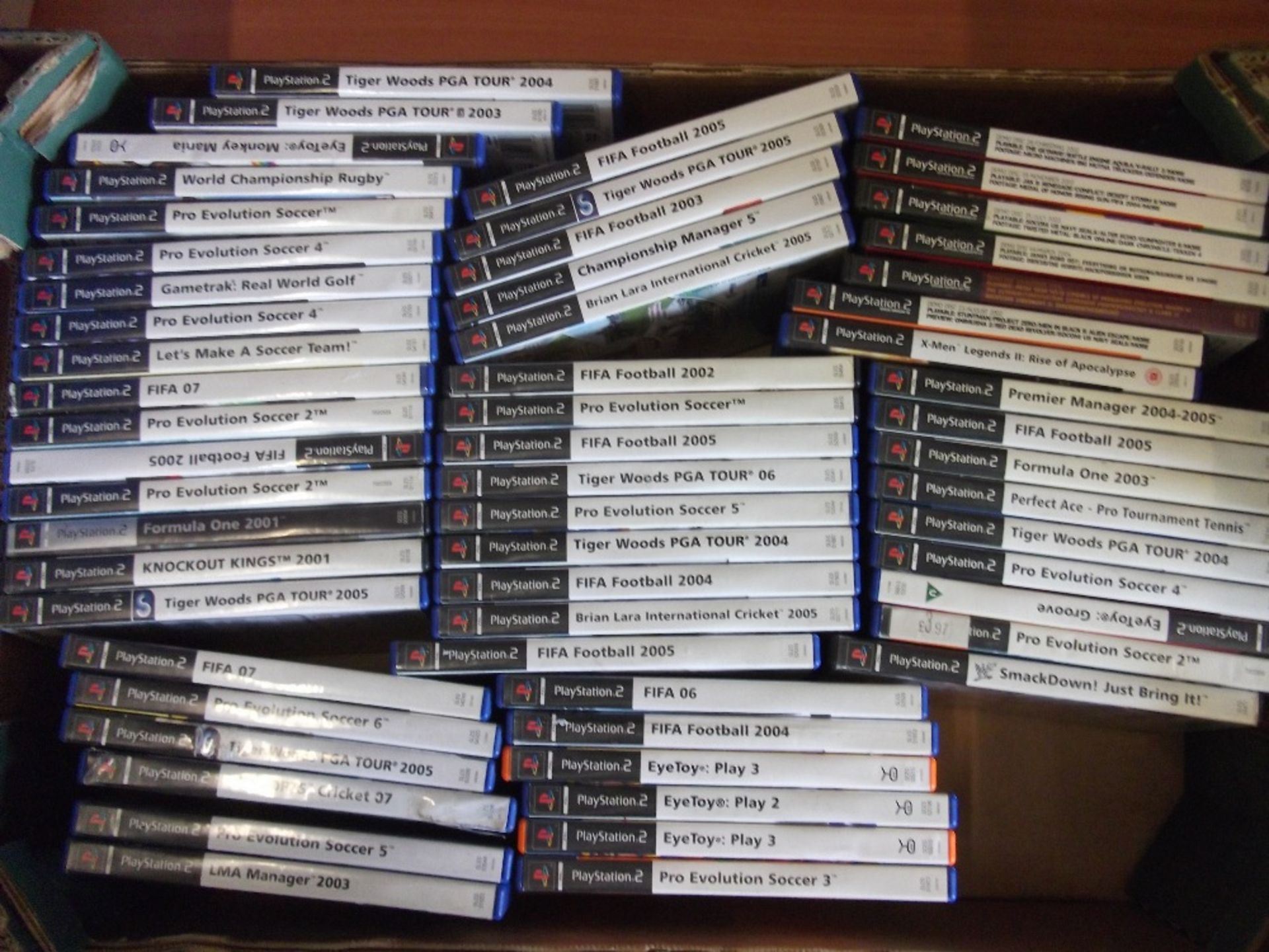 Box of PS2 Games