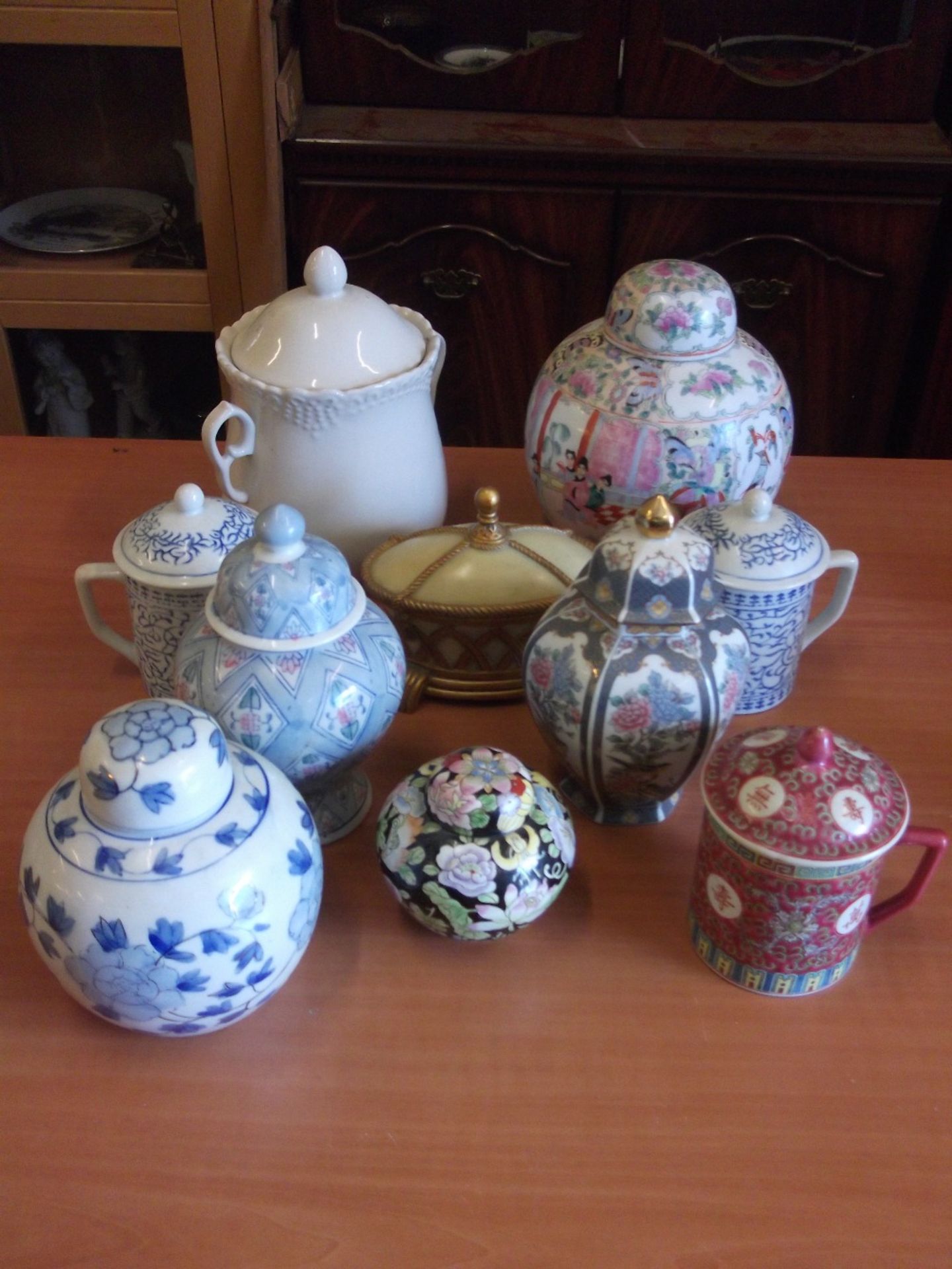 Lot of Lidded Pots