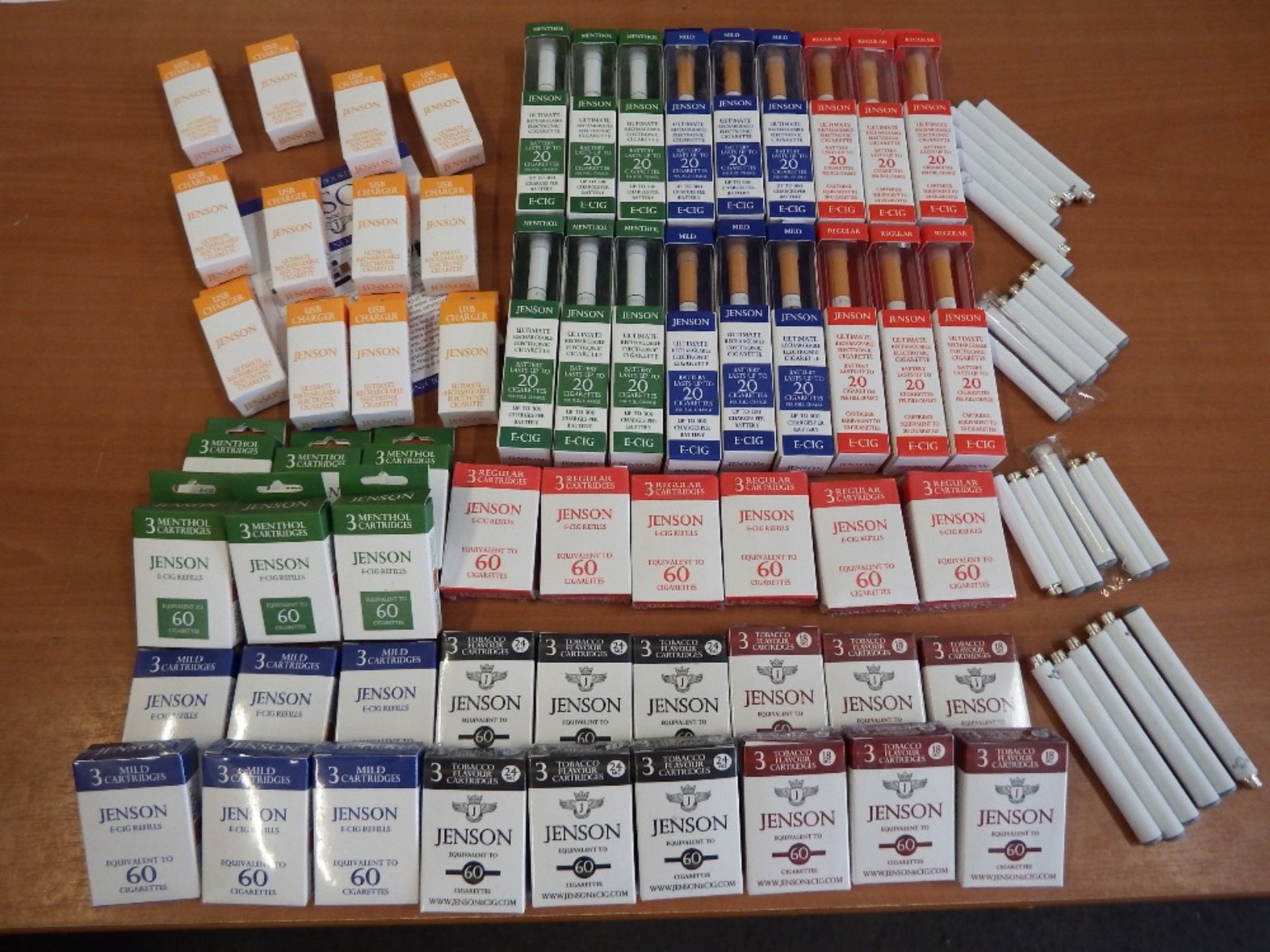 Jenson E-Cig - Grade A+ Stock Mostly Sealed Pack's Ready For Re-sale.  Over 18's Only. MEDIUM