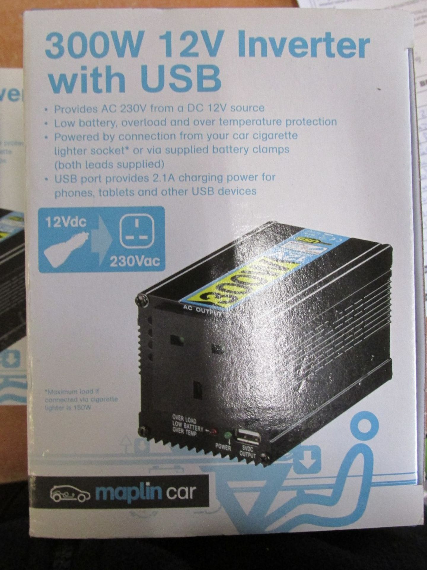 300w 12v Inverter with USB