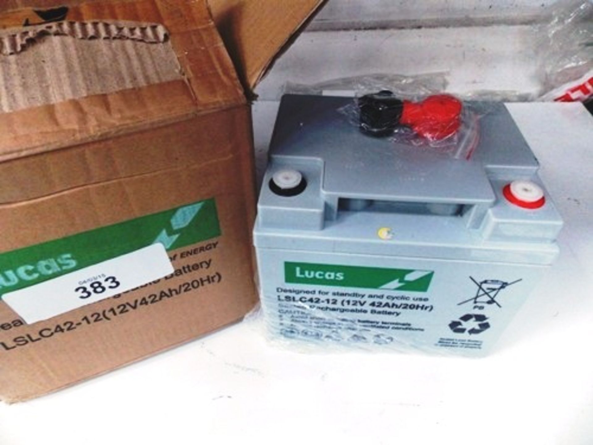 Lucas sealed 12V/42Ah rechargeable battery, model LSLC42-12 - New in box