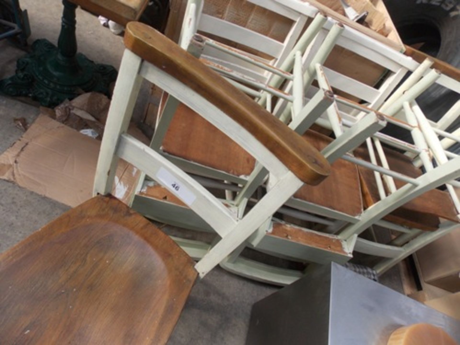 7 x assorted chapel chairs