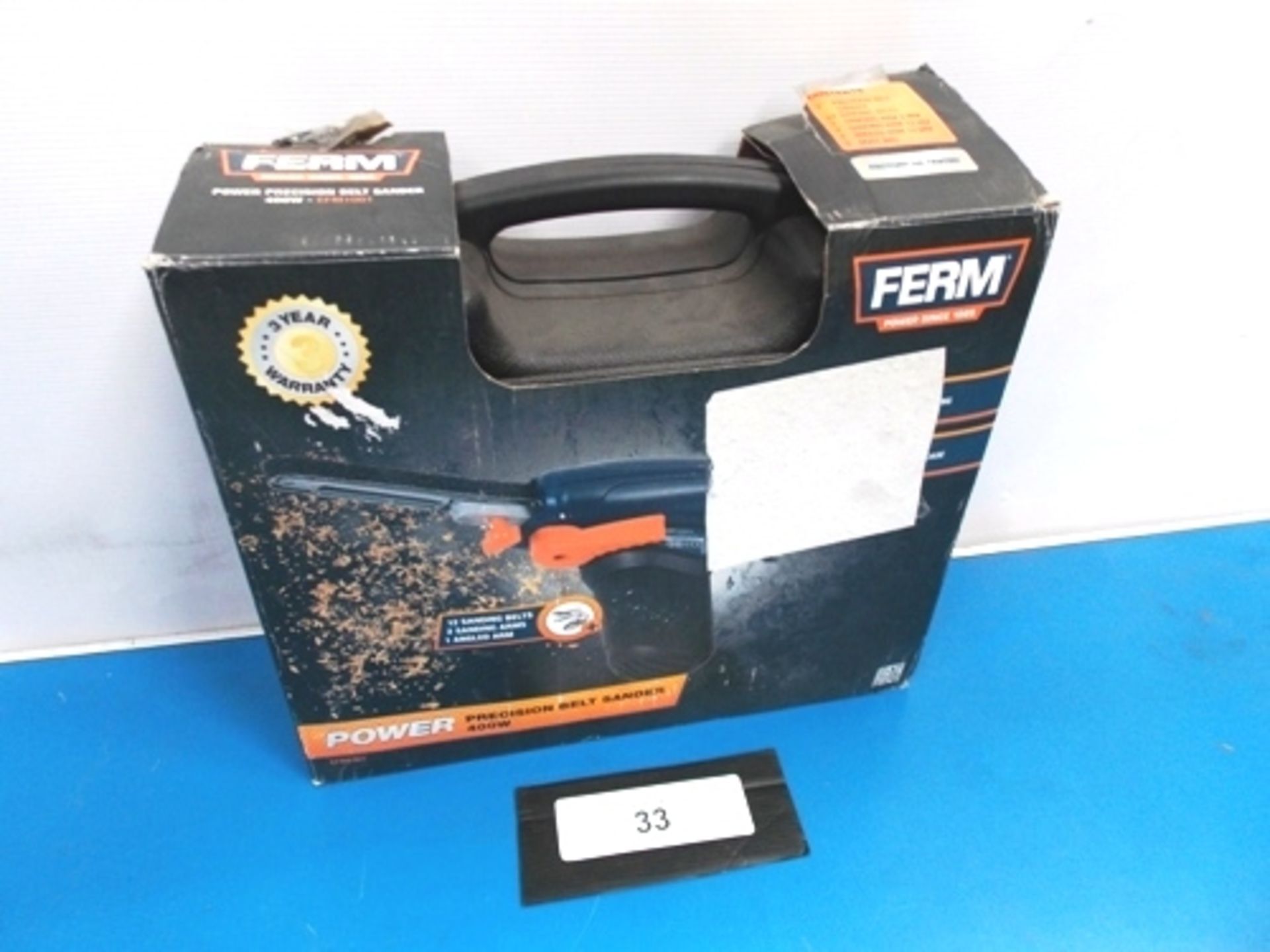 Ferm precision belt sander, 400W, product no. EFM1001 - Second-hand, faulty