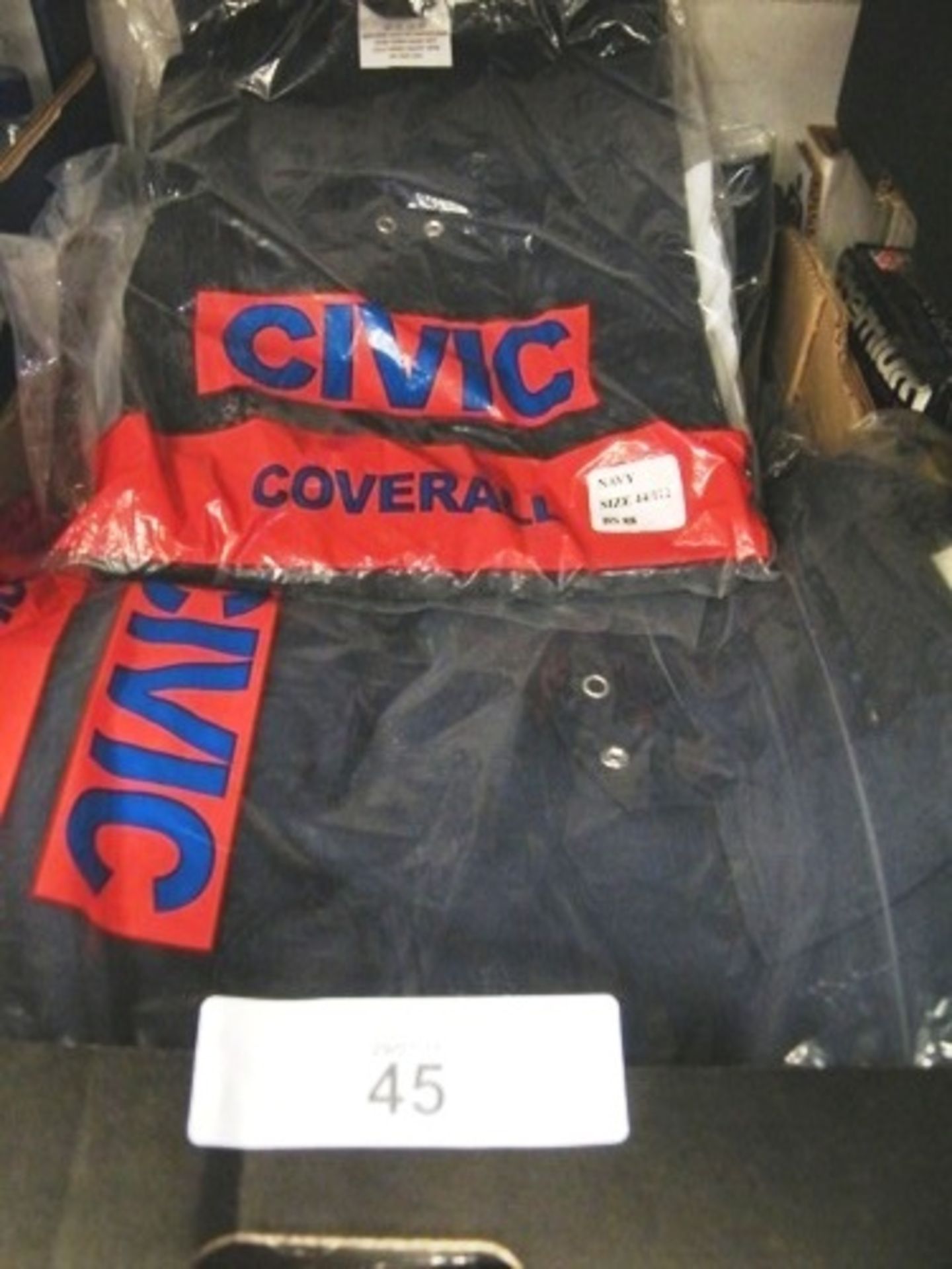 6 x Civic navy blue coveralls, size 44/112, P.N. BS88 - New, one not in original packaging