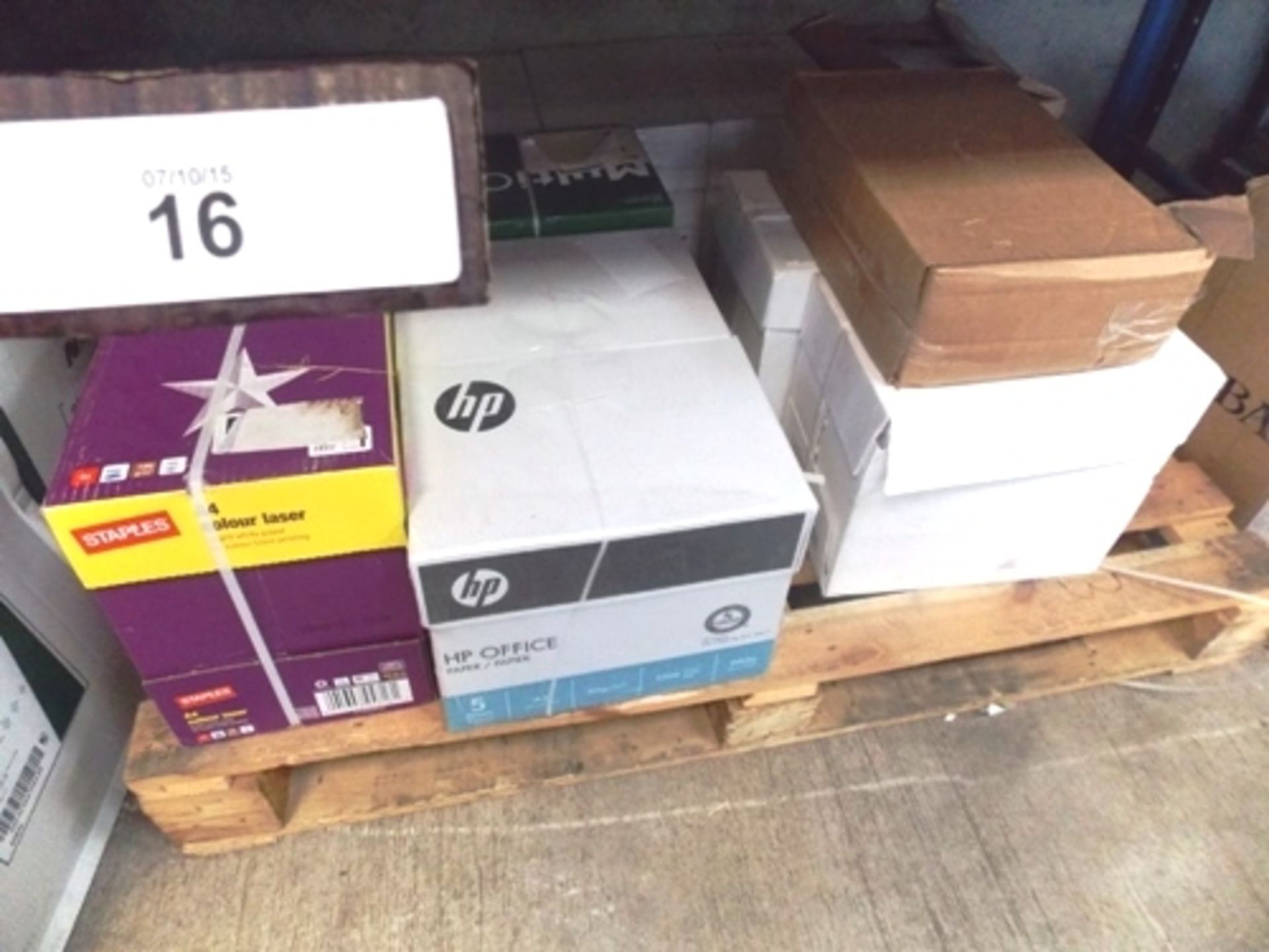 12 x boxes of A4 white copier/printer paper including brands HP & Staples etc. - New in box