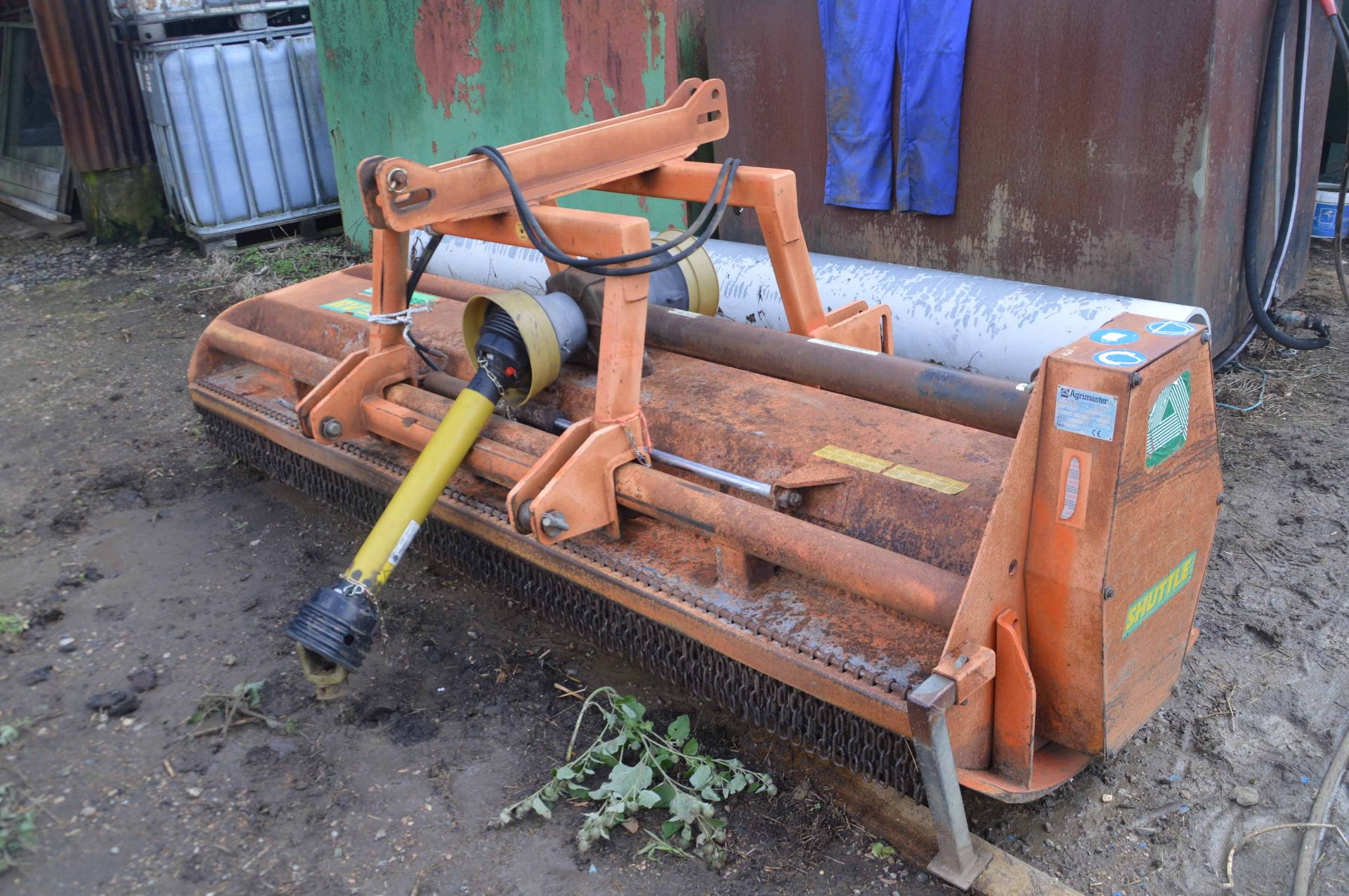 Agrimaster RV280 2.8m front or rear mounted hydraulic offset flail ...