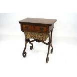 A 19th Century mahogany games / work table,