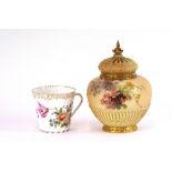 A Royal Worcester pot pourri jar,