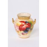 A Royal Worcester baluster posy vase,