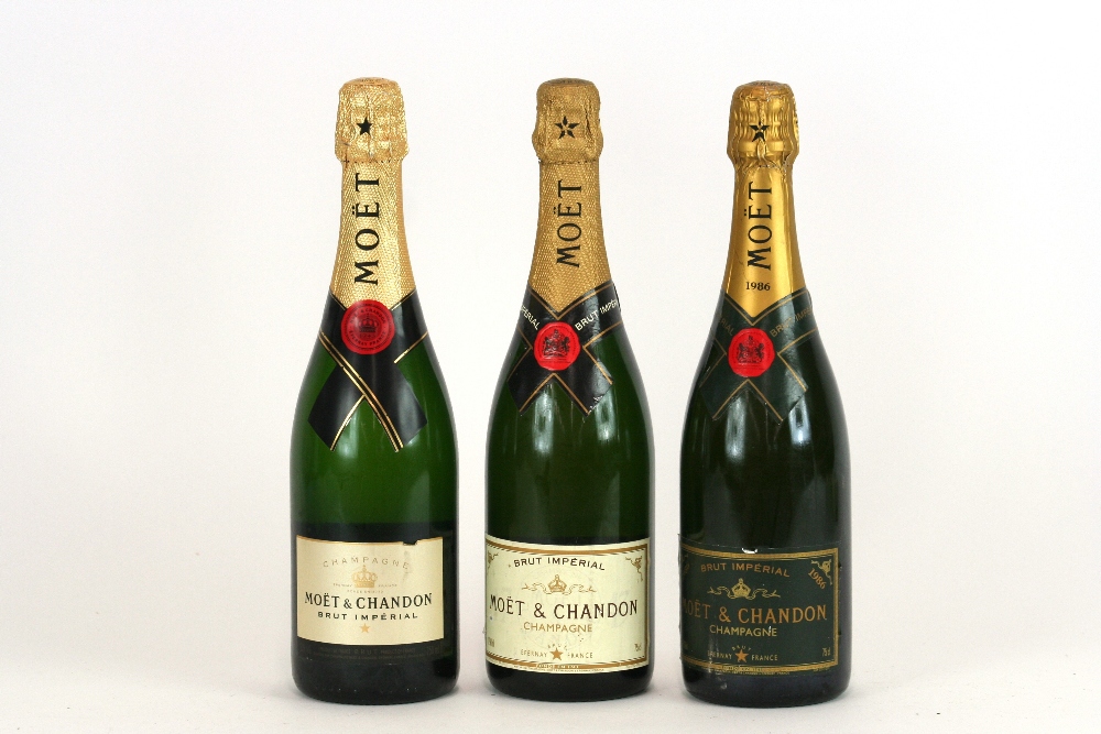 Six bottles of Moet & Chandon Champagne