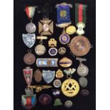 A collection of Cyclists' Touring Club enamelled badges and other medals and badges [a lot].