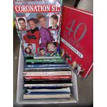 Contents to box - books on Coronation St