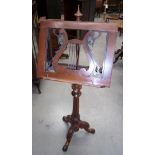 A Victorian mahogany music stand.