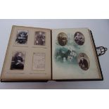 A late Victorian photograph album.