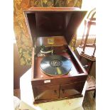 His Masters Voice model 109 mahogany cas