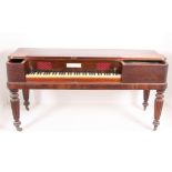 A Regency square piano, by John Broadwoo