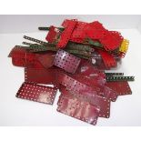 A quantity of Meccano plates, bases, per