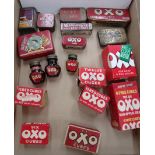 Eighteen OXO tins, jars and boxes [18].