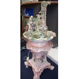 Italian porcelain three section water fo