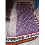 Purple and red patterned Eastern style r