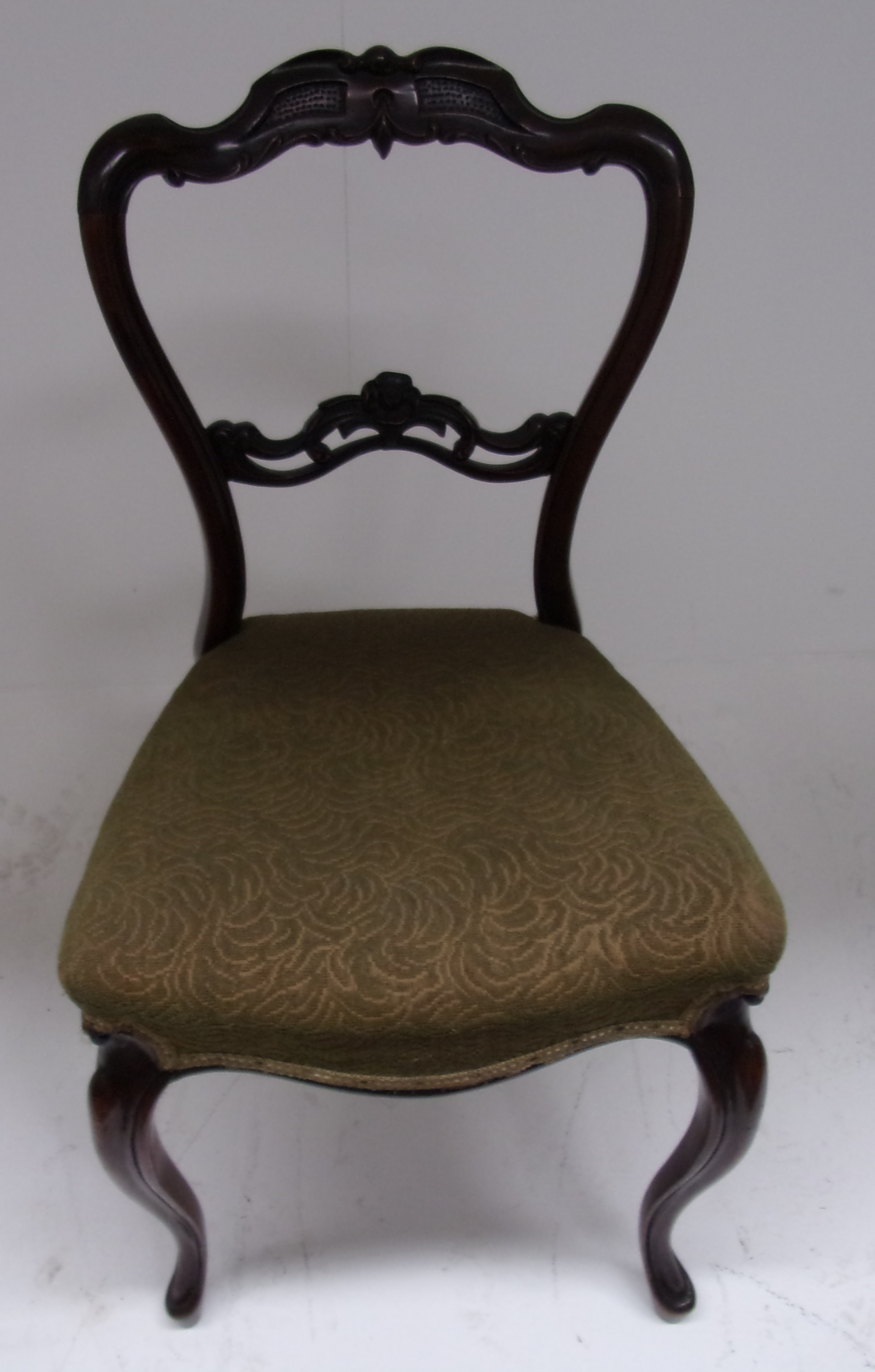 A set of six Victorian rosewood dining c - Image 3 of 4