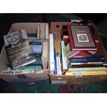 Contents to 2 boxes - books on cooking,