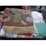 Contents to tray assorted linen