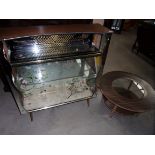 A Repro 1950s display cabinet and a retr