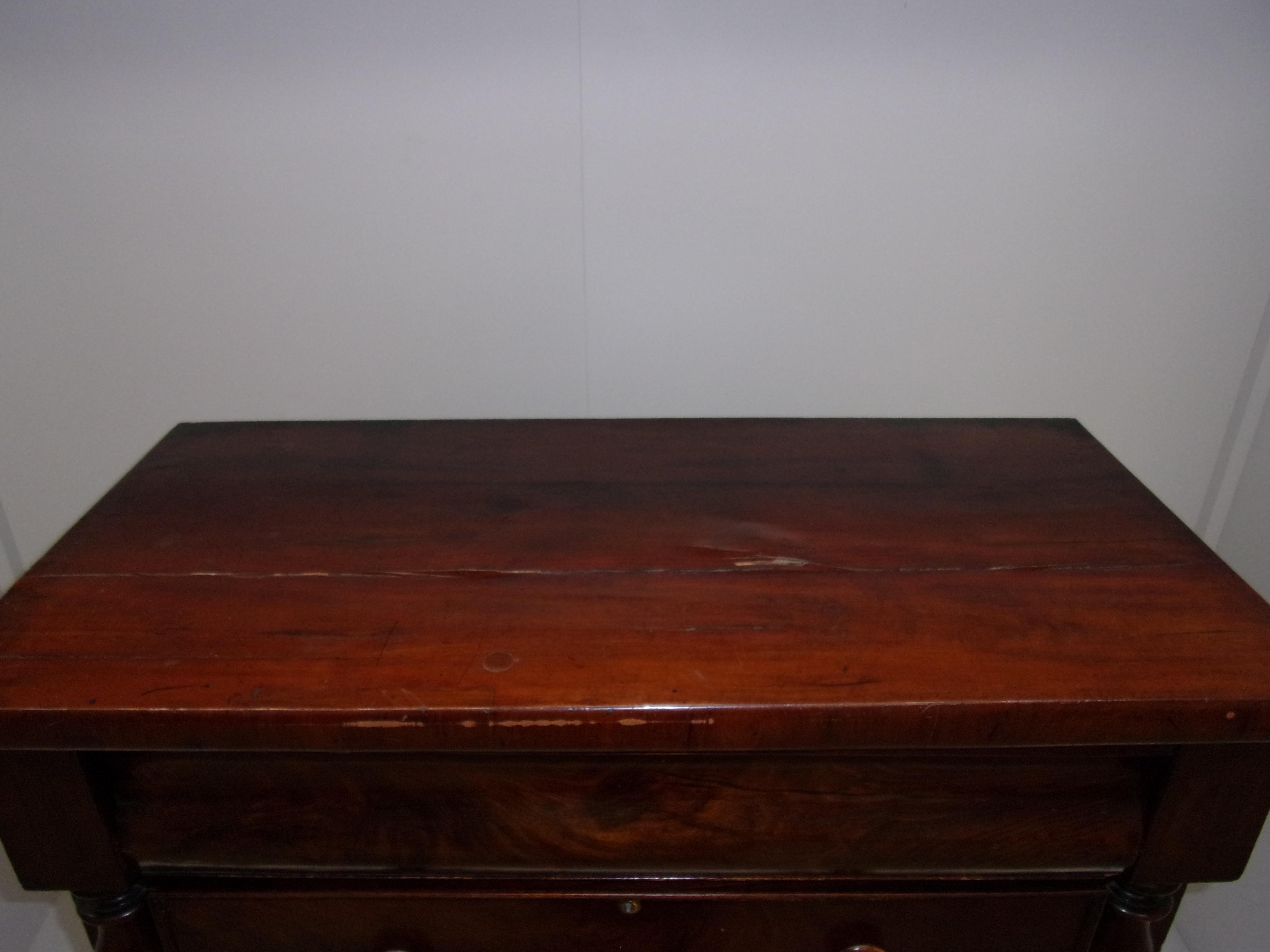 A Victorian mahogany chest of serpentine - Image 2 of 2