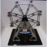 A Meccano model Ferris wheel with electr