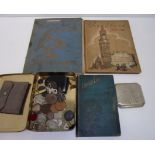 A mixed lot containing stamp albums, cig