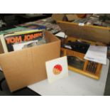 A Modern Originals Prolectrix GR/SB719640 record player/C.D. player c/w 45 items - LPs and 45 r.p.m.