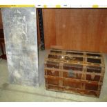 A dome top trunk and a slab of marble (2)