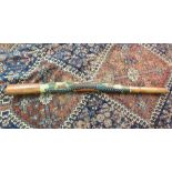 A painted didgeridoo, length 53''