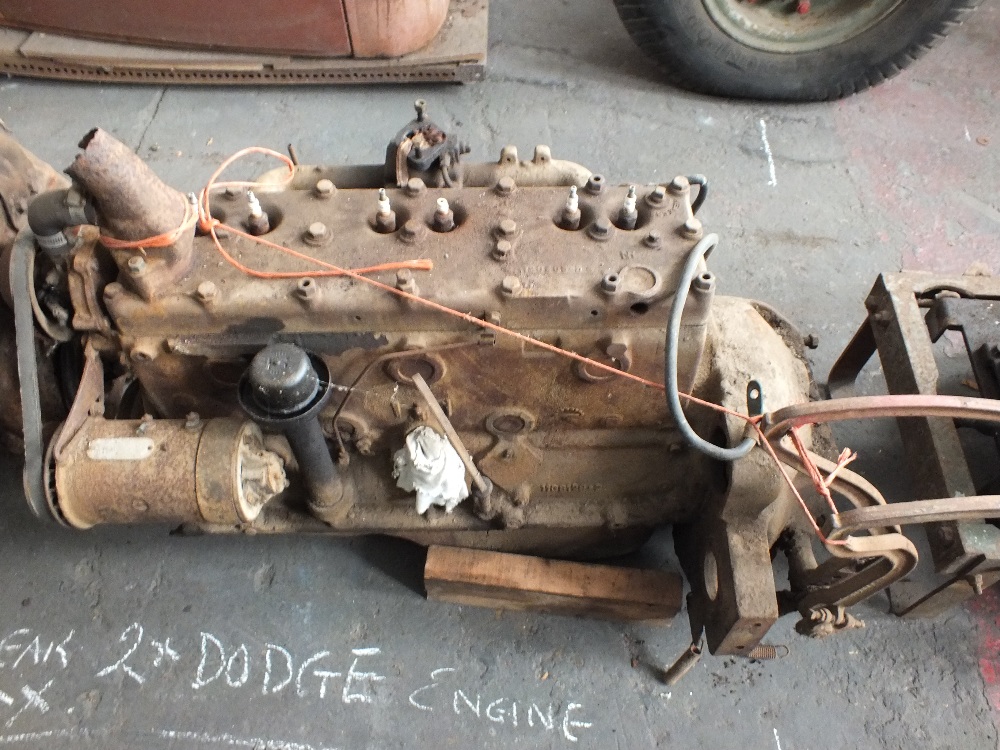 Two Dodge engines with a Dodge gearbox