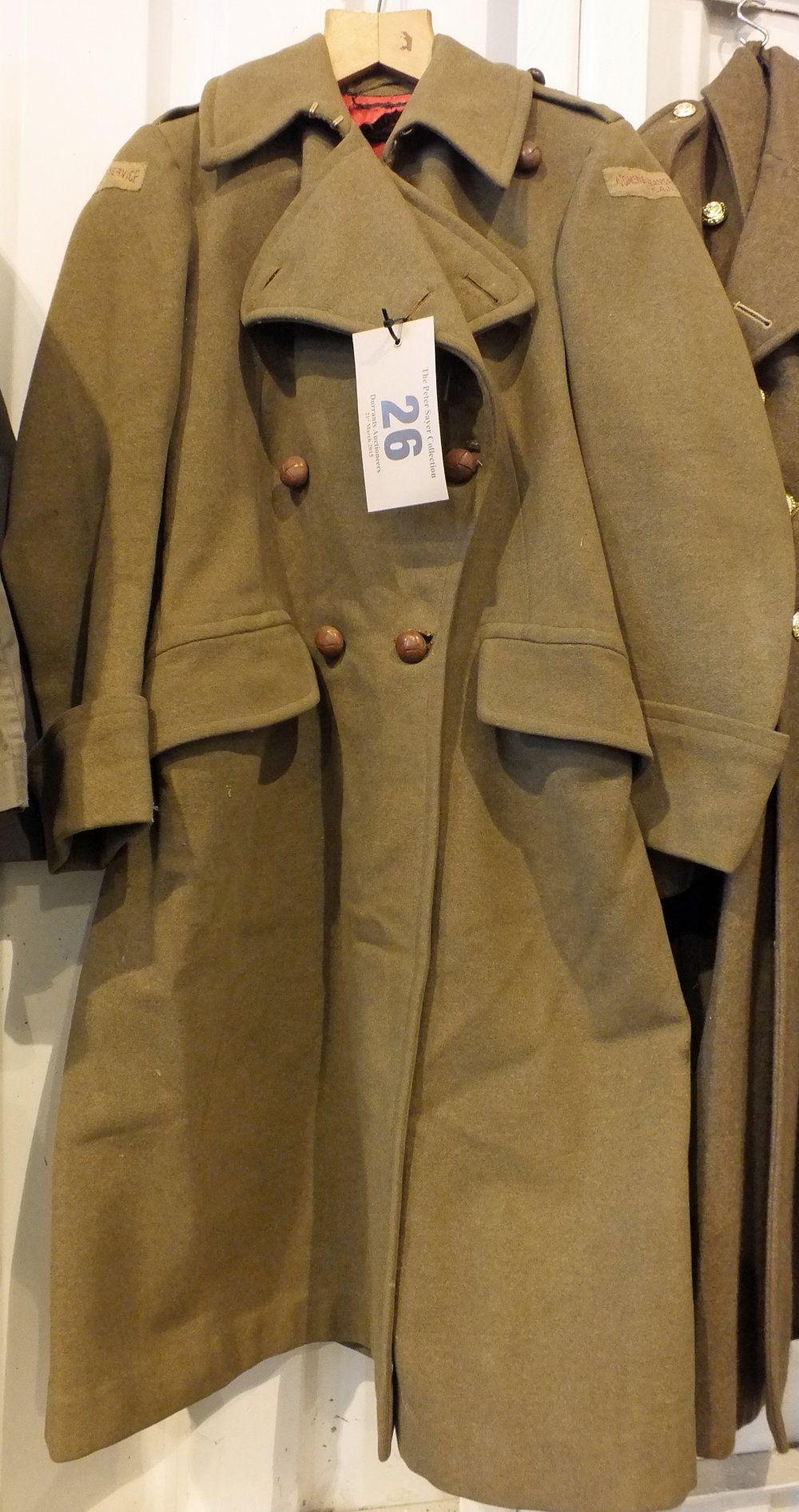 An Officer's tailor made Greatcoat with