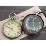A WWII era pocket watch by Jaeger-LeCoul