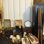 A large group of vintage items including
