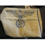 A Third Reich era sack marked with an ea