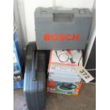 Four power tools including grinder and a